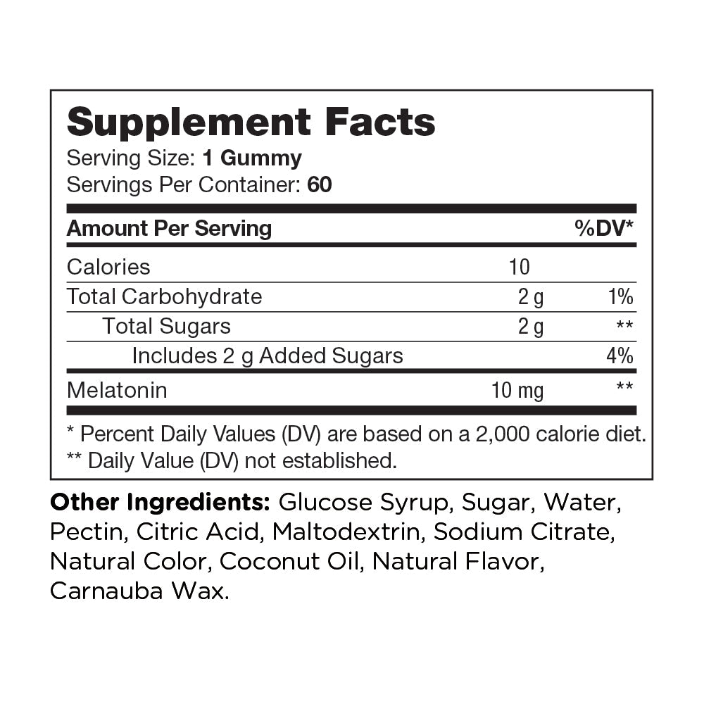 Melatonin Gummies 10 mg