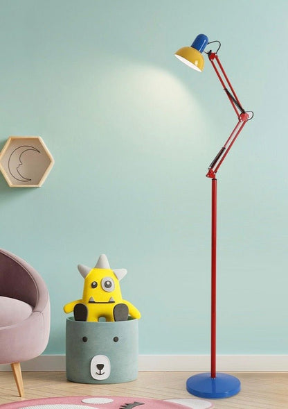 Memphis Retro Tall Metal Floor Lamp - Full Spectrum Eye Protection LED Reading Light