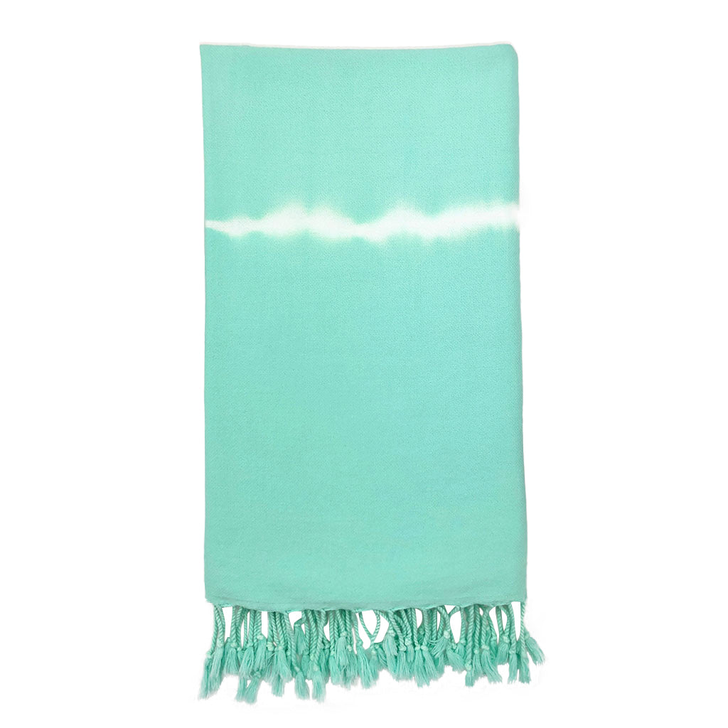 Mint Tie Dye Turkish Beach Towel by SLATE + SALT