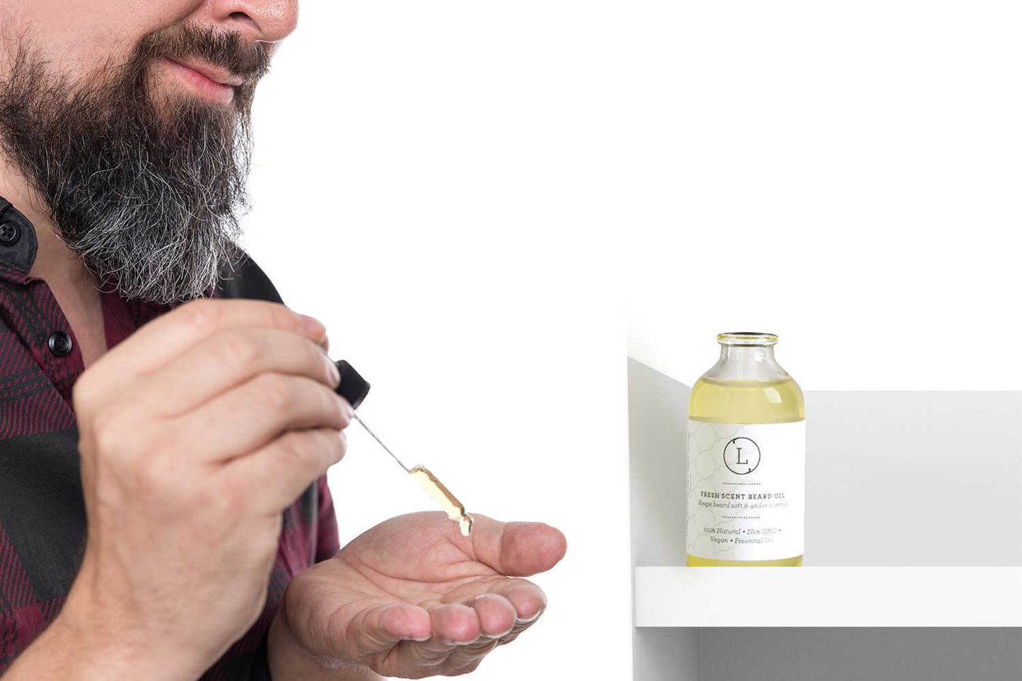 Natural Handmade Beard Oil with CBD, Beard Softener, Beard Moisture, Beard care (THC free)