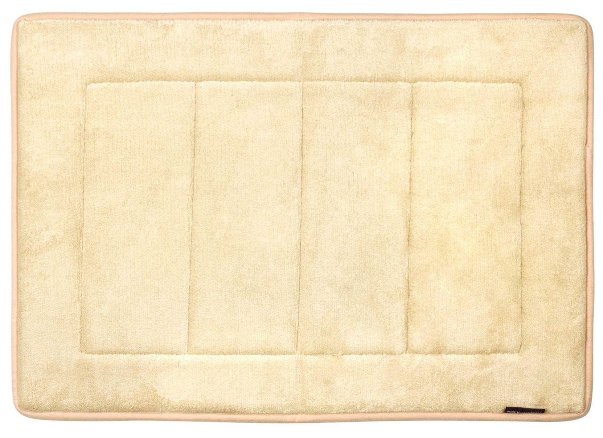 Memory Foam Bath Mat in Tan, 17 x 24 in by The Everplush Company