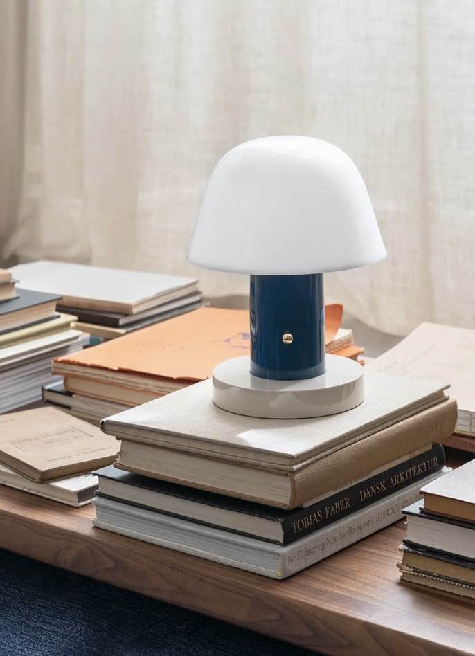 Nordic Cute Mushroom Setago Table Lamp - Dimmable Portable Quirky Nursery Light