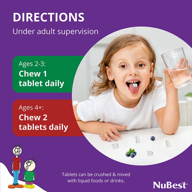 NuBest Tall Kids, Multivitamins, Berry Flavor, Ages 2-9, 60 Chewables by NuBest Nutrition®