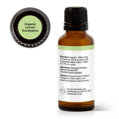 Organic Lemon Eucalyptus Essential Oil