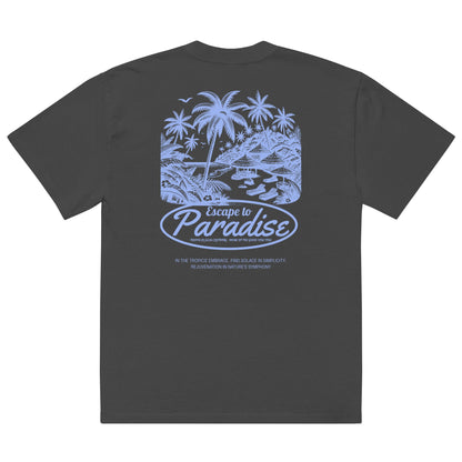 Oversized Escape to Paradise faded t-shirt