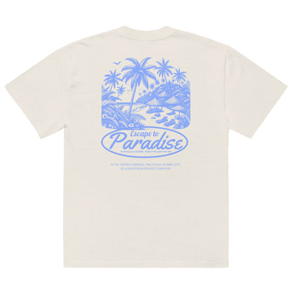 Oversized Escape to Paradise faded t-shirt