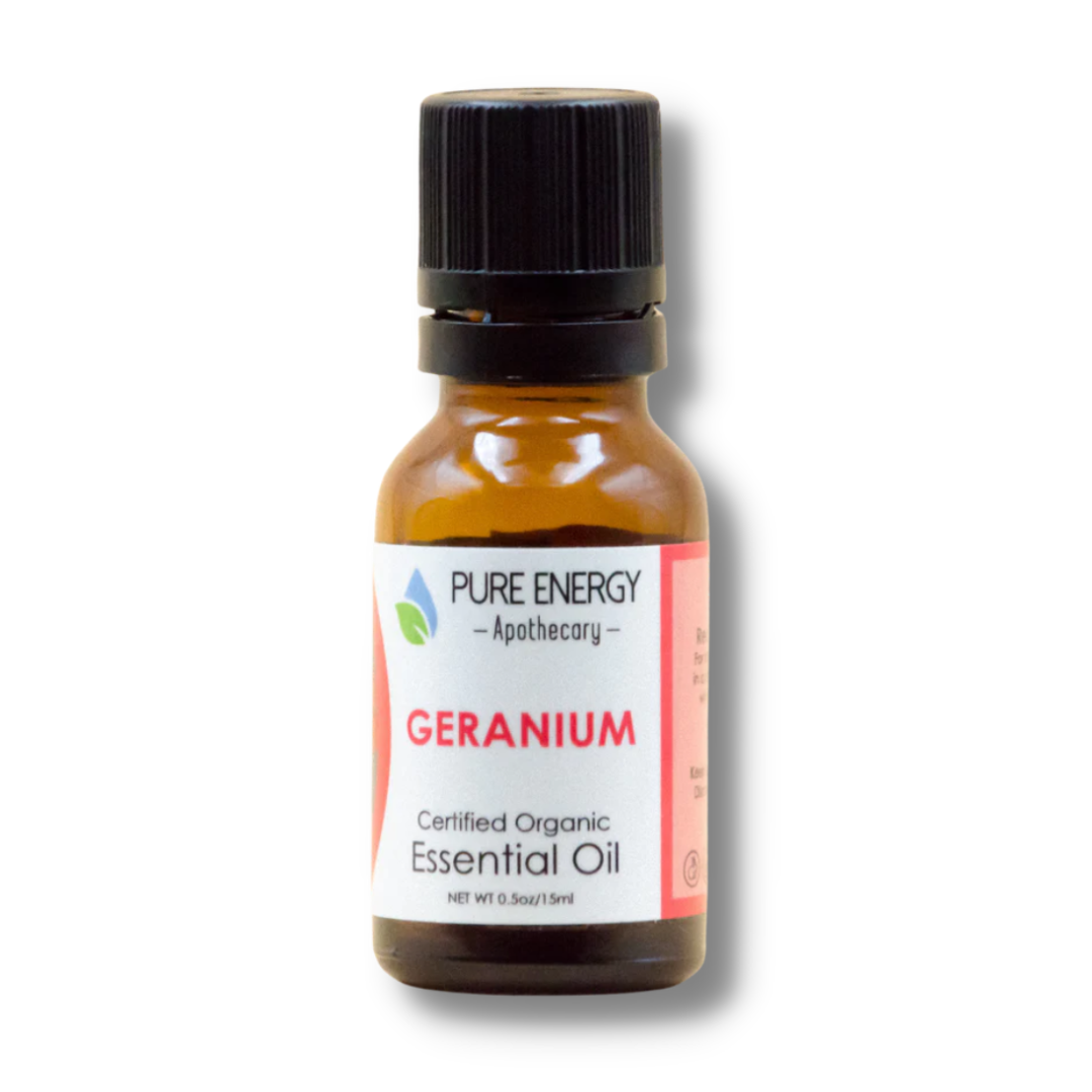 Essential Oil - Geranium 15ml (0.5oz) by Pure Energy Apothecary