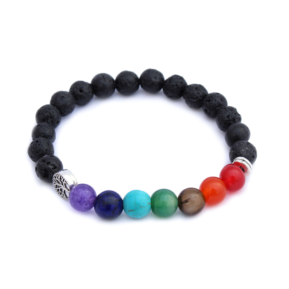 Tree Of Life Chakras Aromatherapy Bracelet