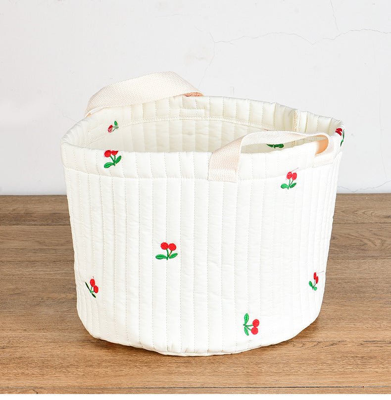 Baby Embroidered Pattern Baby Bottle Storage Basket by MyKids-USA™