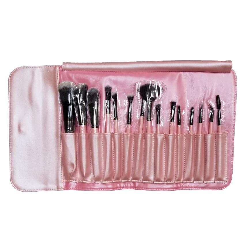 Set of 15 Professional Makeup Brushes - Soft Synthetic Hair by Aniise