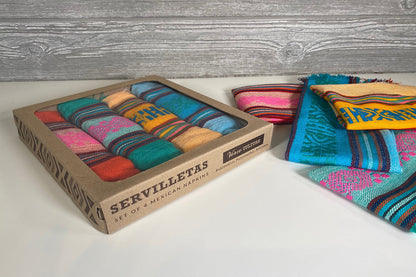 Servilletas - Set of 4 Mexican Napkins by Verve Culture