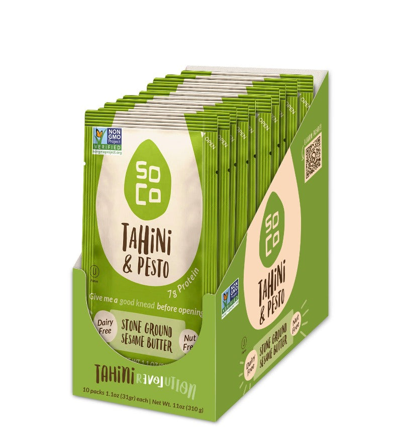 Squeeze Packs: Tahini & Pesto (box of 10) by eatsoco