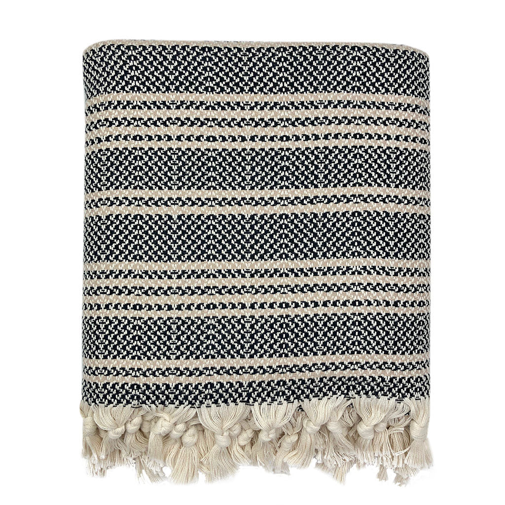 Woven Stripe Turkish Throw by SLATE + SALT