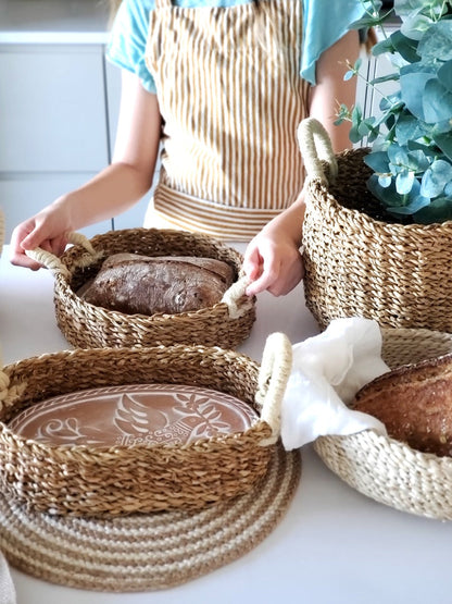 Bread Warmer & Basket - Bird Oval