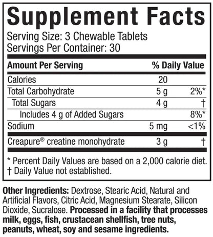 MuscleTech Creatine Chews