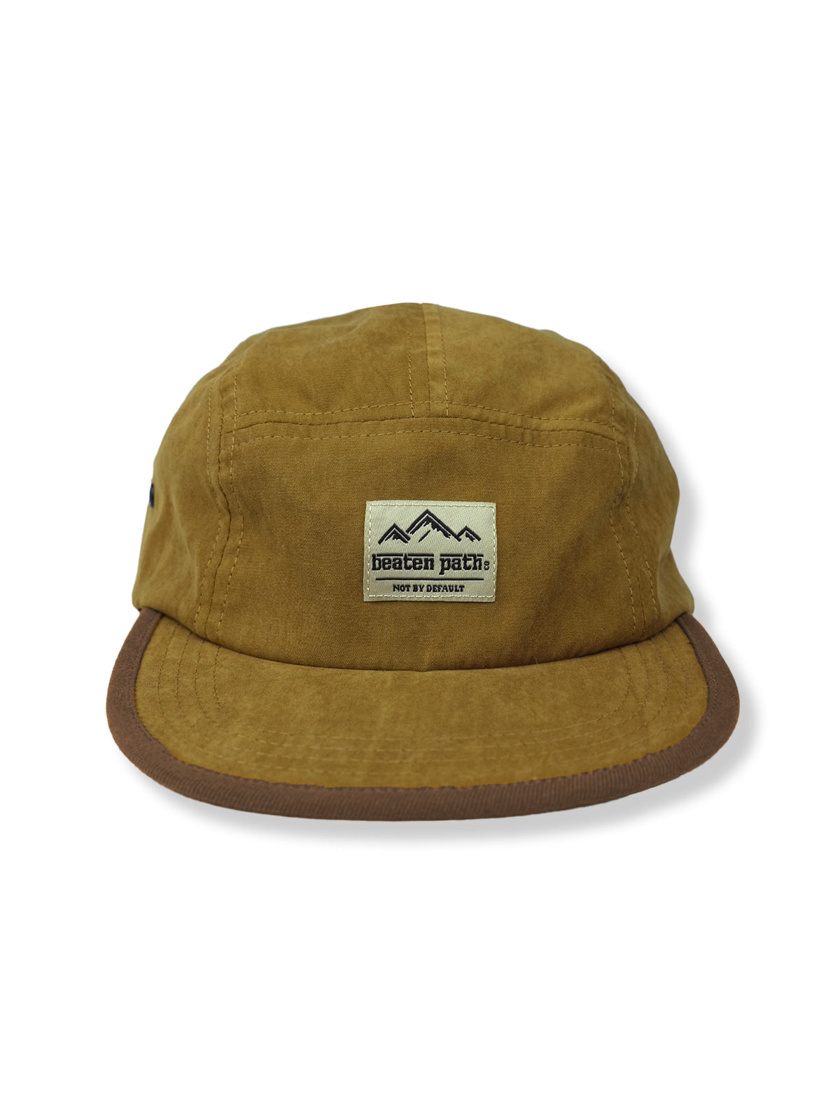 TAN & BROWN 5-PANEL HAT