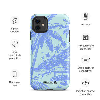 Tropical Island Blues Tough Case for iPhone®