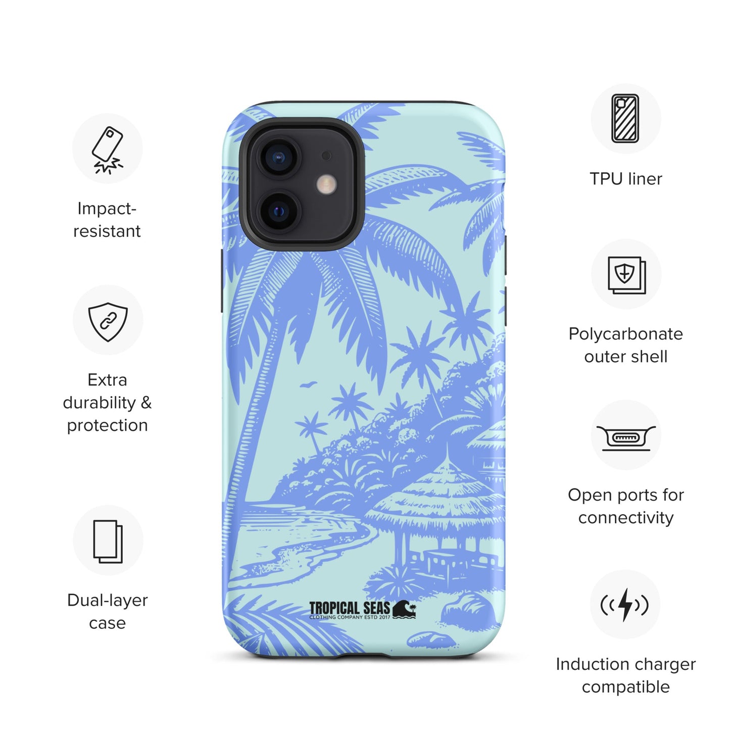 Tropical Island Blues Tough Case for iPhone®