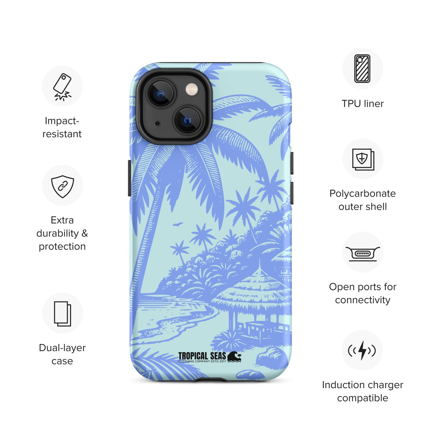 Tropical Island Blues Tough Case for iPhone®