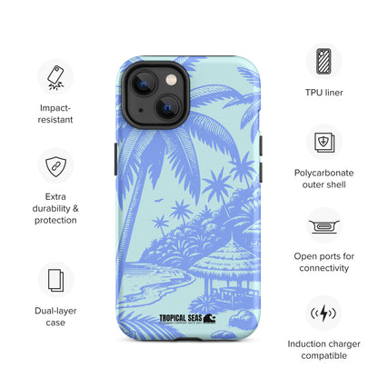 Tropical Island Blues Tough Case for iPhone®