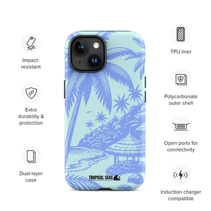 Tropical Island Blues Tough Case for iPhone®