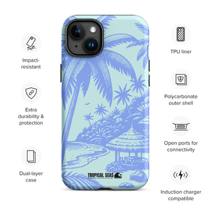 Tropical Island Blues Tough Case for iPhone®