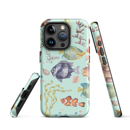 Salty Turquoise Reef Tough Case for iPhone®