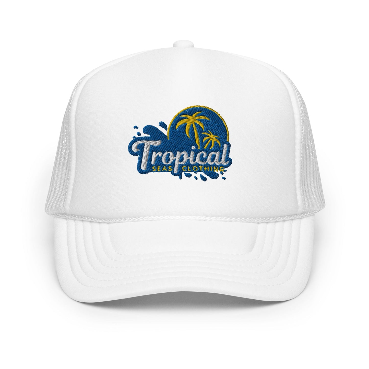 Tropical Tides Foam Trucker Hat: Ride the Waves of Fashion!