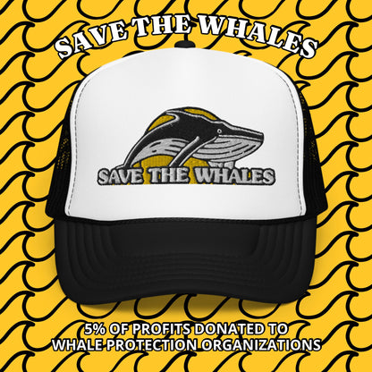 Save the Whales Foam Trucker Hat