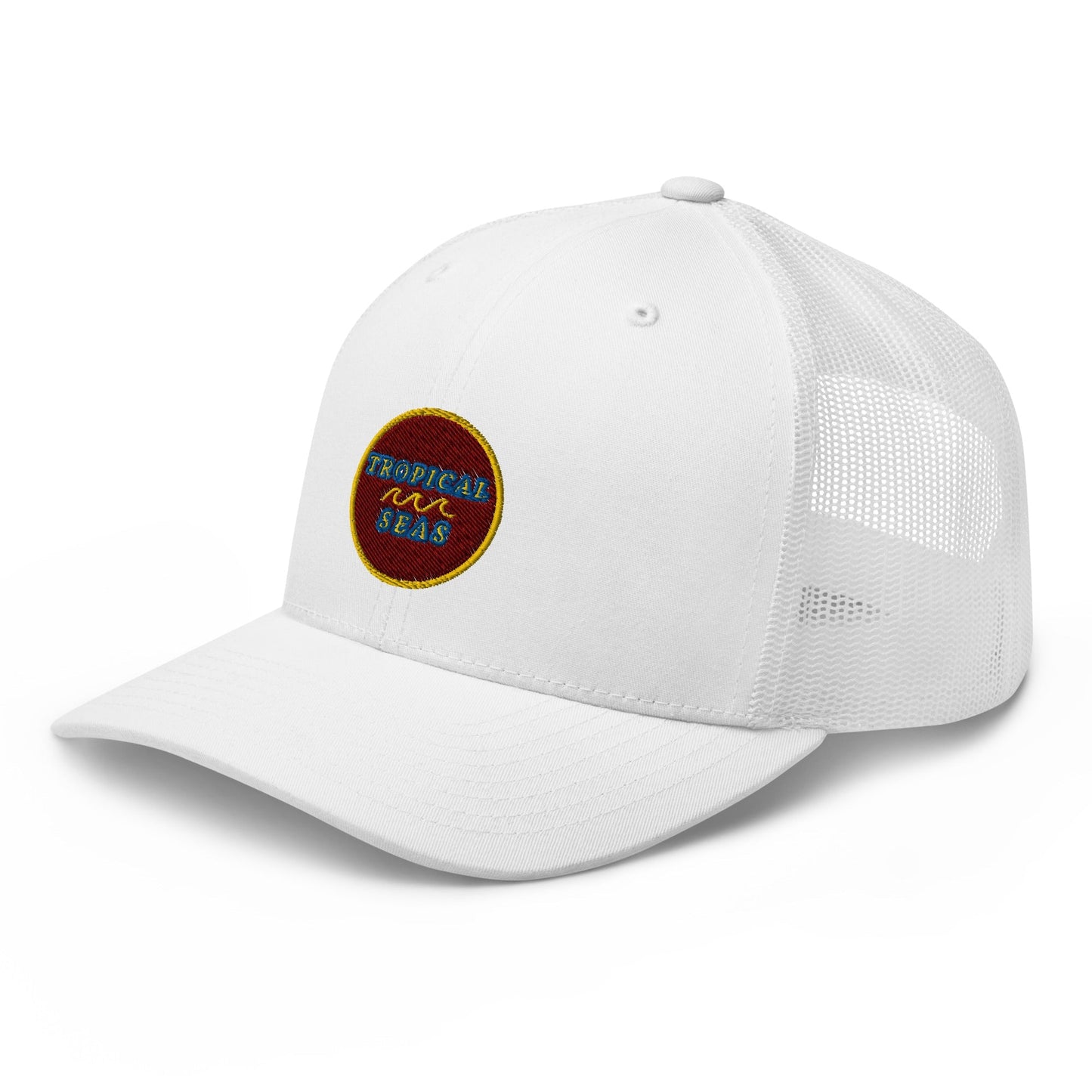 Tropical Maroon Trucker Hat