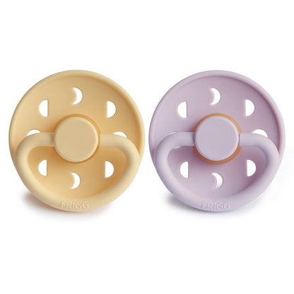 FRIGG Moon Natural Rubber Pacifier 2-Pack