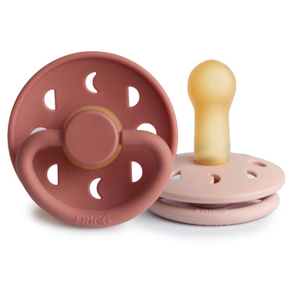 FRIGG Moon Natural Rubber Pacifier 2-Pack