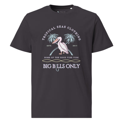 Premium Men's Tropical Pelican Organic Cotton T-Shirt – Sustainable Comfort with Coastal Style