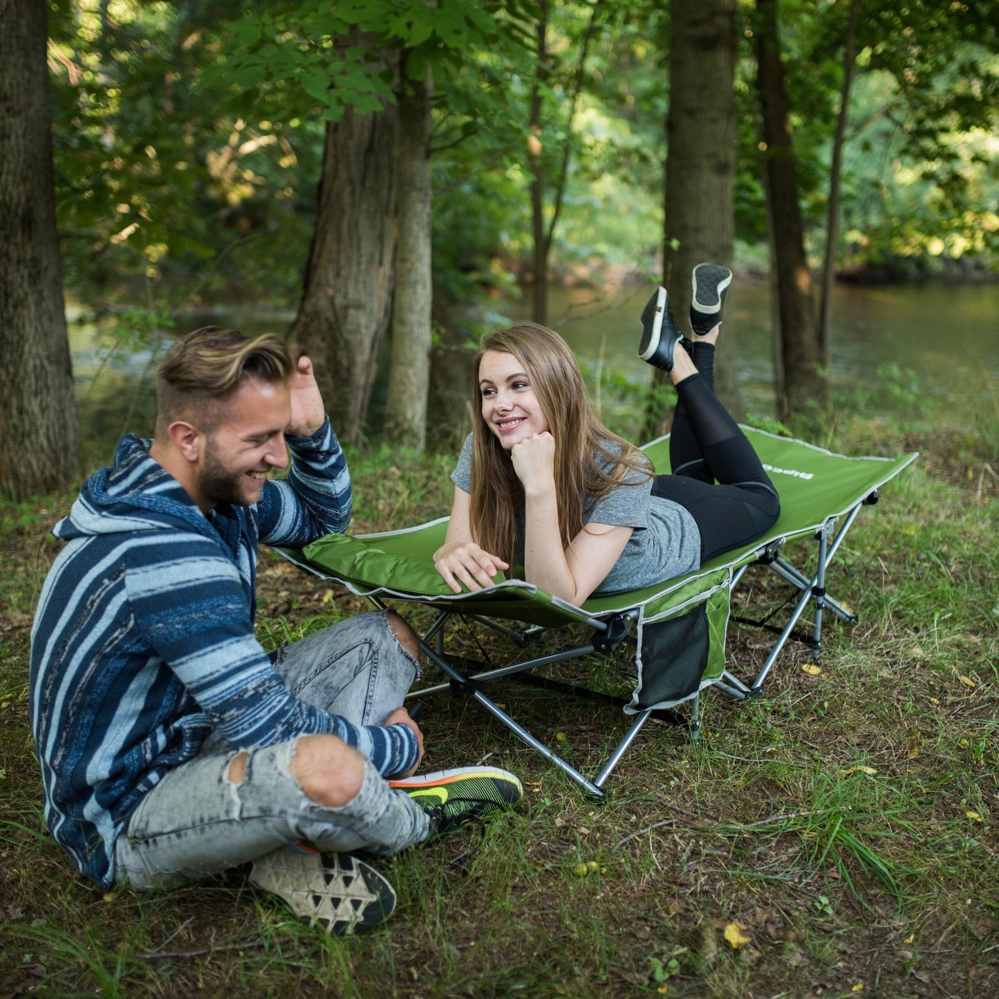 Folding Camping Cot - Large