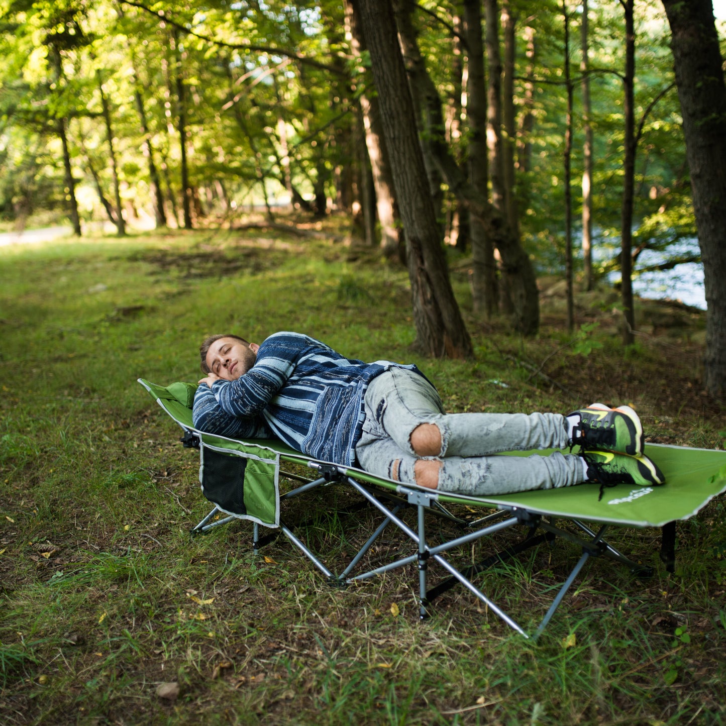 Folding Camping Cot - Large