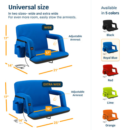 Reclining Stadium Seat - Heated