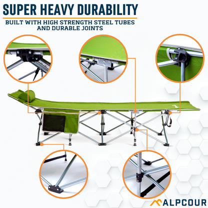 Folding Camping Cot - Large