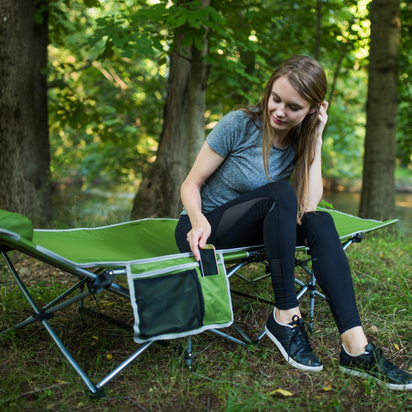 Folding Camping Cot - Large