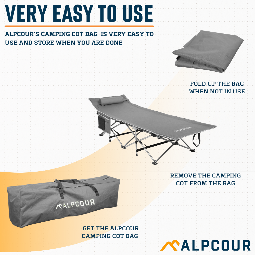 Alpcour Heavy Duty Camping Cot Bag