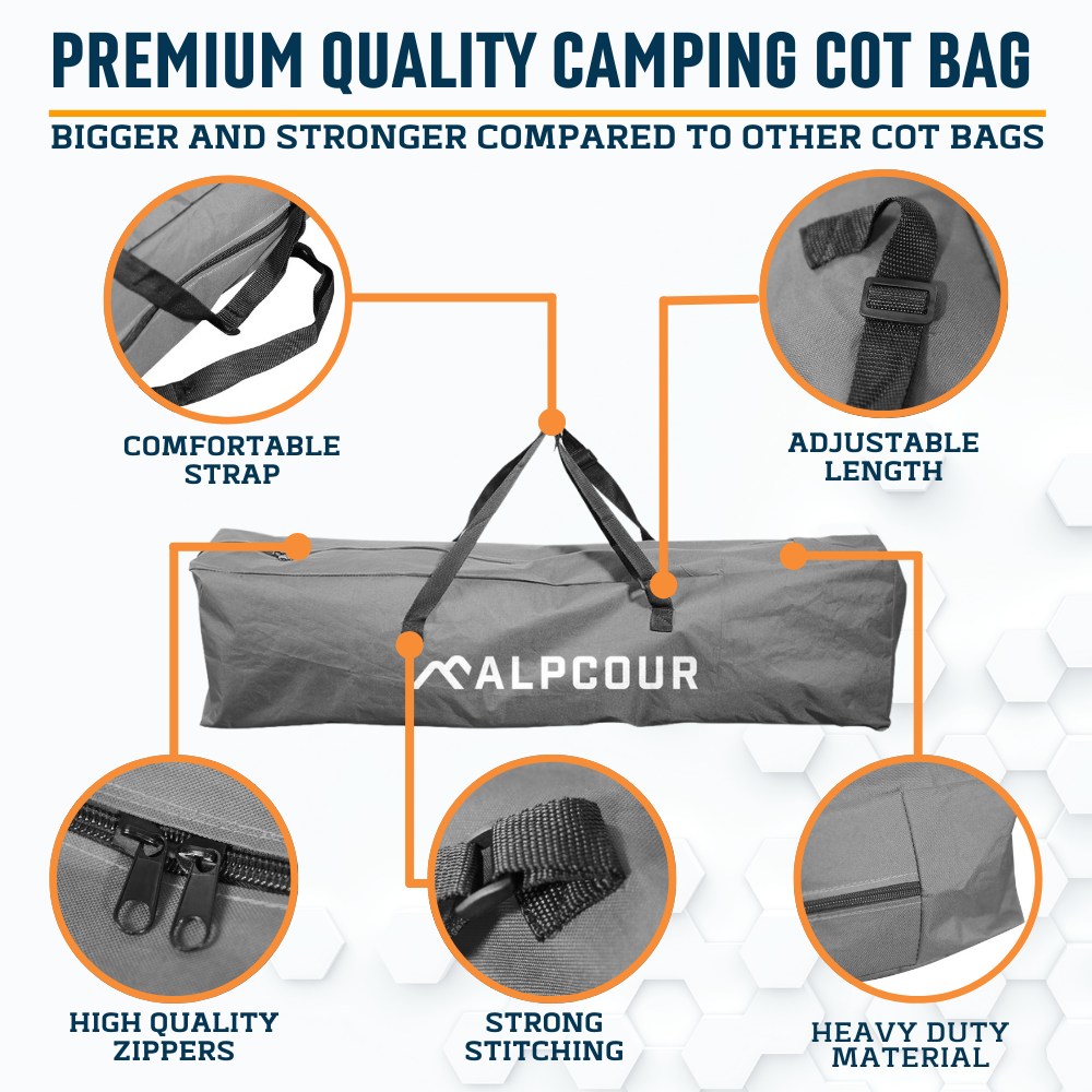 Alpcour Heavy Duty Camping Cot Bag