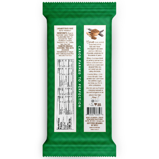 Missy J's Organic 3pk Carob Dark Delights Unsweetened Sampler Candy Bar