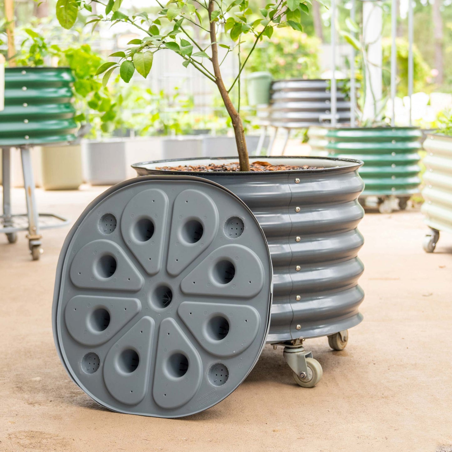 Self-Watering Rolling Planter