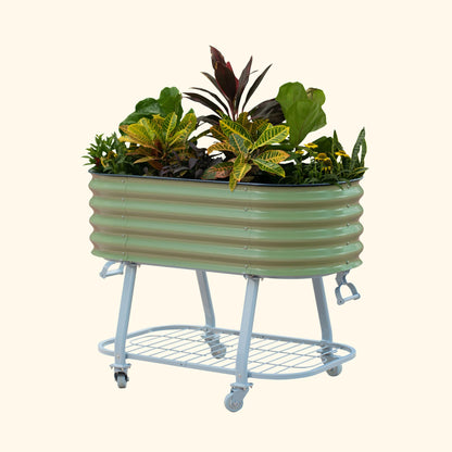 Elevated Rolling Self-Watering Garden Bed