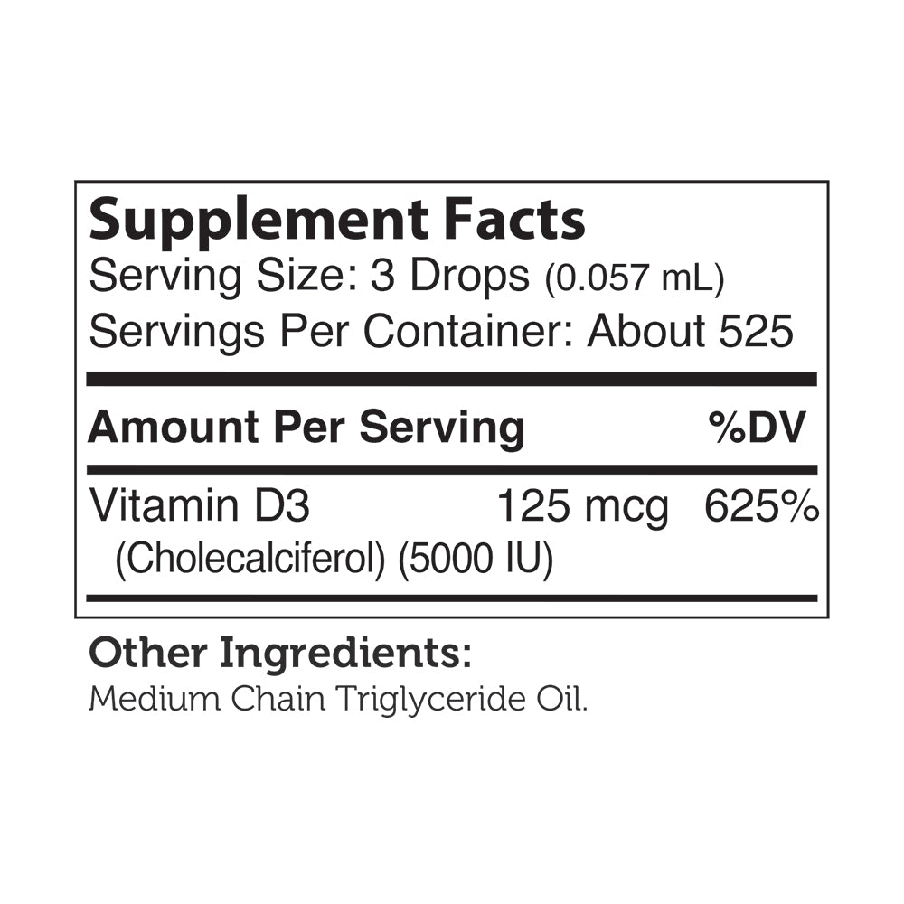 Vitamin D3 Liquid 5000 IU