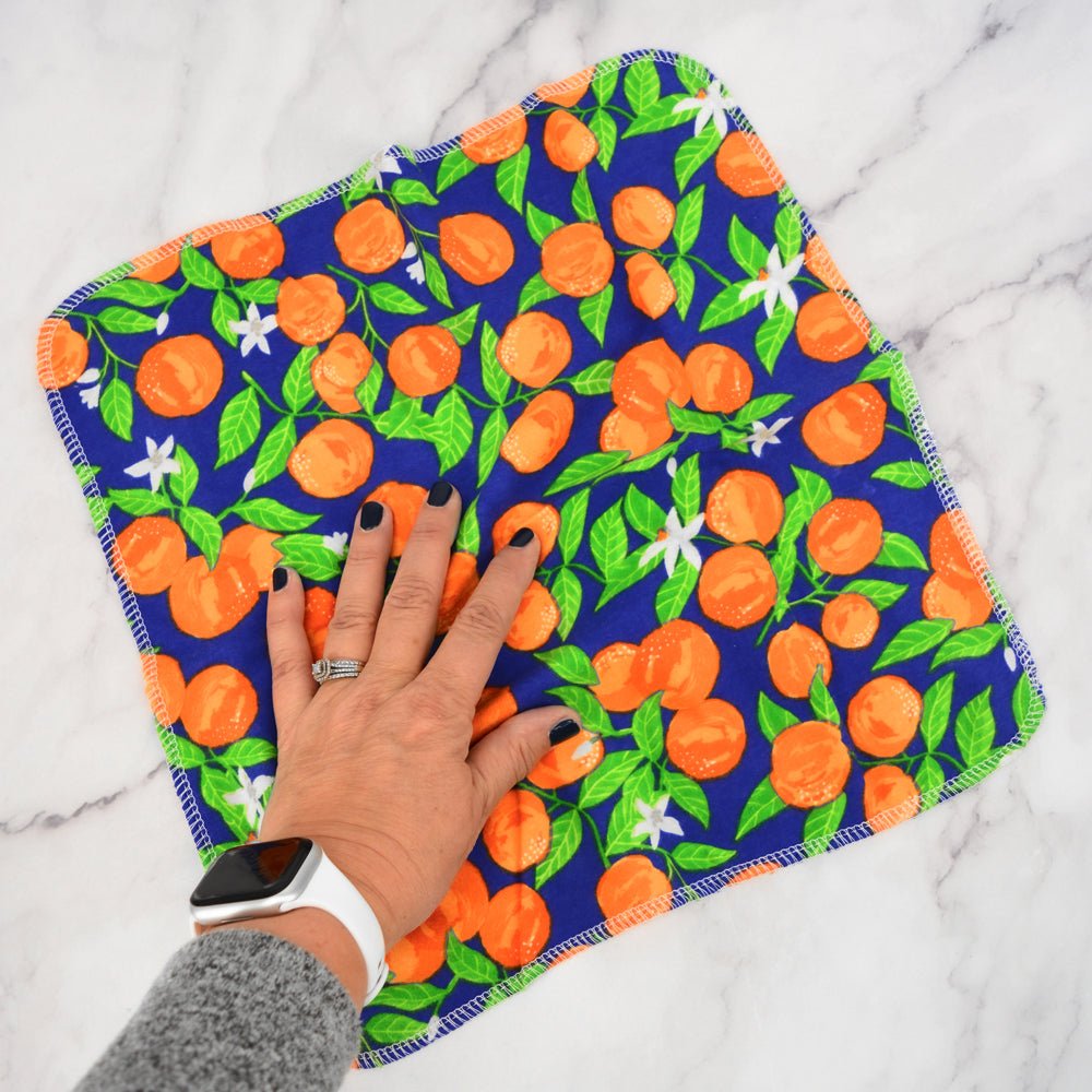 Washable Sponge + All Purpose Towels Bundle: Oranges