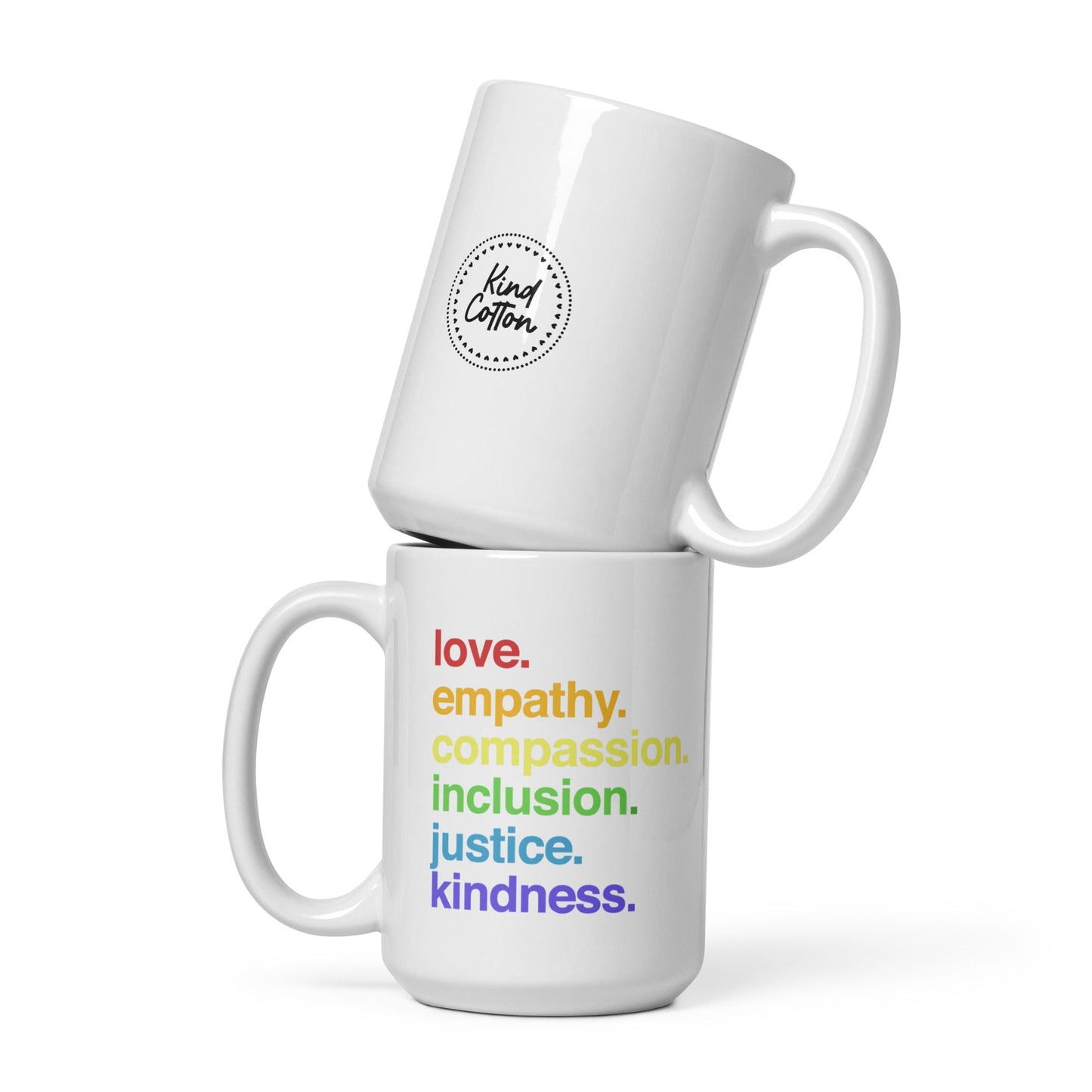 Kindness Is' Pride Coffee Mug by Kind Cotton