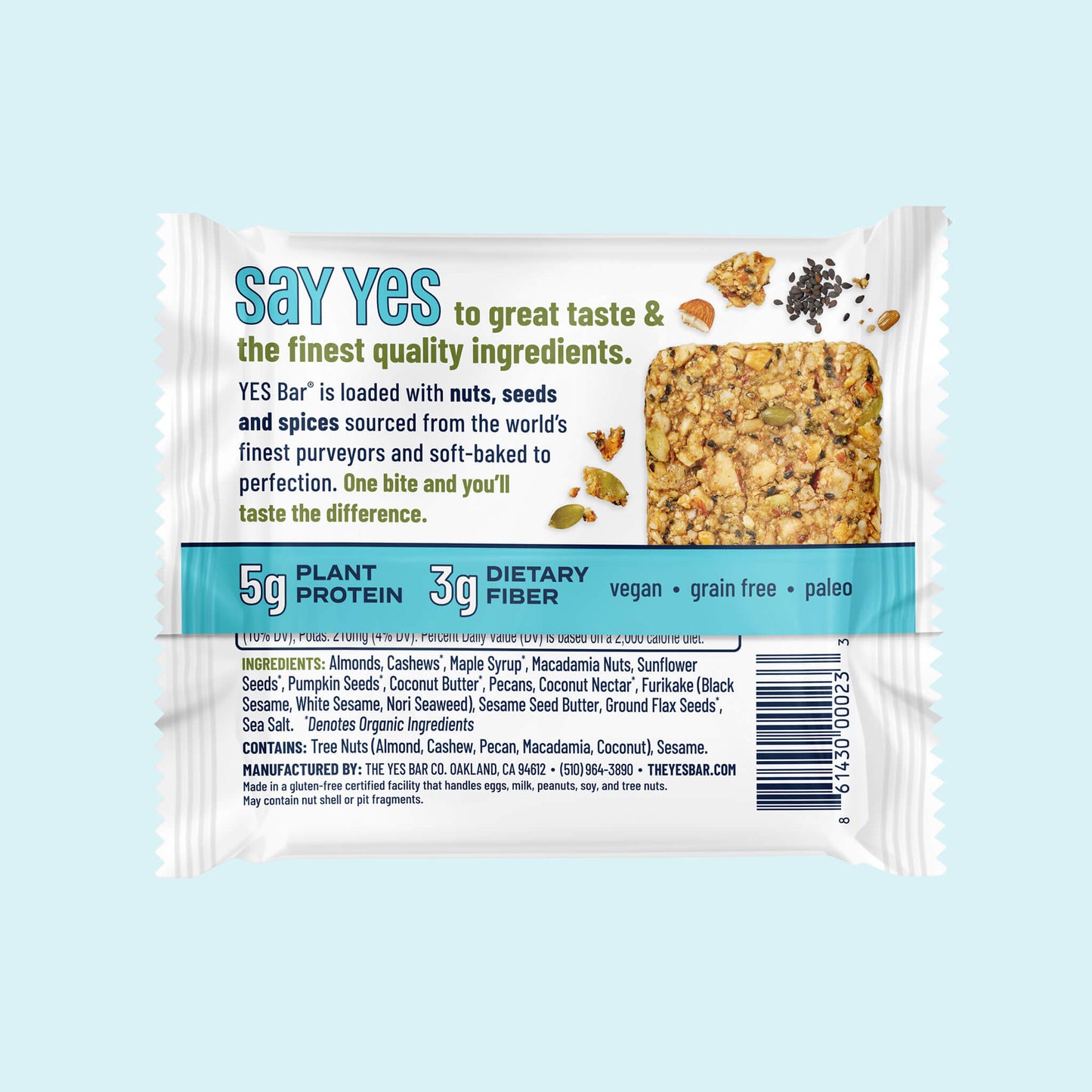 Black Sesame Sea Salt Six Pack by YES BAR®