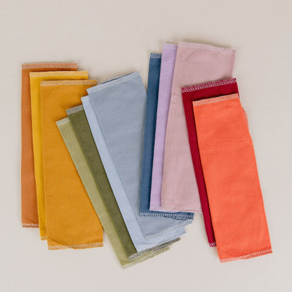 Reusable Paper Towels - 100% Organic Cotton, 12 or 24 Pack